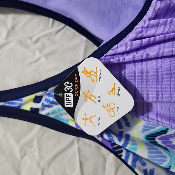 ZeroXposure Lavender Swimsuit Top Size  XXL 18 NWT - Picture 4 of 6